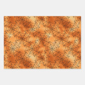 Grüne, orange und violette Spinnennetz-Muster Geschenkpapier Set (Vorderseite 2)