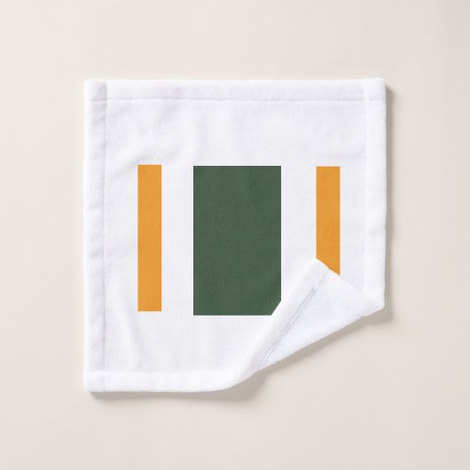 Grüne Orange Waschlappen (Waschlappen)