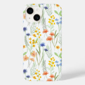Grüne Orange Wasserfarbe Wildblume Case-Mate iPhone Hülle (Rückseite)