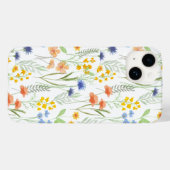 Grüne Orange Wasserfarbe Wildblume Case-Mate iPhone Hülle (Rückseite (Horizontal))