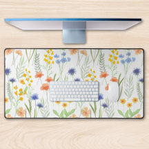 Grüne Orange Wasserfarbe Wildblume 