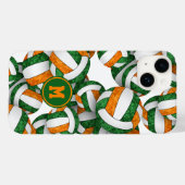 Grüne orangefarbene Mannschaft färbt gürtelige Vol Case-Mate iPhone Hülle (Rückseite (Horizontal))