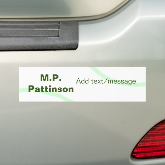 Grüne orangefarbene Streifen fügen eine einfache N Autoaufkleber (Auf Auto)