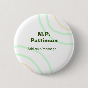 Grüne orangefarbene Streifen fügen eine einfache N Button