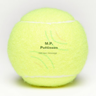 Grüne orangefarbene Streifen fügen eine einfache N Tennisbälle