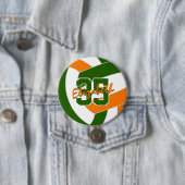 grüne orangefarbene Volleyballfarben Button (Beispiel)