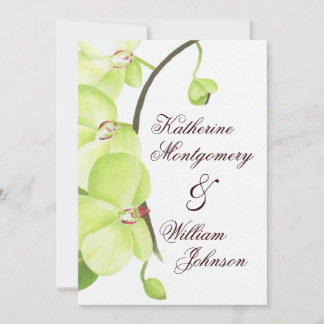 Grüne orchide Hochzeit Einladung