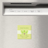 Grüne Orchidee speichern das Datumsfenster Magnet (In Situ (Geschirrspüler))