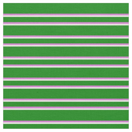 Grüne, Orchideen und Weiße Linien Stoff (Nahaufnahme)