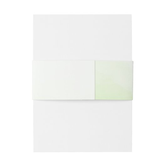 Grüne Orchids Monogram Hochzeit Einladungsbanderole (Rückseitenbeispiel)