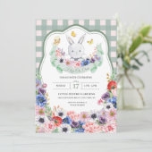 Grüne Ostersonnige Frühlingssonne Ostereier Jagd Einladung (Stehend Vorderseite)