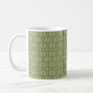 Grüne Oval-Ketten Kaffeetasse