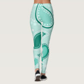 grüne Paisley-Leggings Leggings (Rückseite)