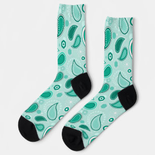 grüne Paisley-Socken Socken