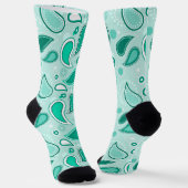 grüne Paisley-Socken Socken (Gewinkelt)