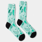 grüne Paisley-Socken Socken (Rechts)