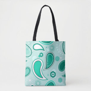 grüne Paisley-Tasche Tasche