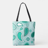 grüne Paisley-Tasche Tasche (Rückseite)