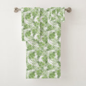Grüne Palmblätter Badhandtuch Set (Insitu)