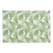 Grüne Palmblätter Kissenbezug (Rückseite-Rechts)