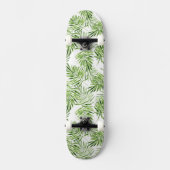 Grüne Palmblätter Skateboard (Vorderseite)