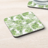 Grüne Palmblätter Untersetzer (Linke Seite)