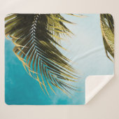 Grüne Palme unter blauem Himmel Sherpadecke (Vorderseite (Horizontal))
