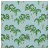 Grüne Palmen auf Türkis Stoff (Muster)