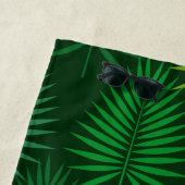 Grüne Palmen Blätter Botanische Muster Handtuch (Beispiel)