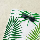 Grüne Palmen Blätter Botanische Muster Handtuch (Beispiel)