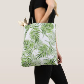 Grüne Palmen Blätter. Farbmuster Tasche (Von Nahem)