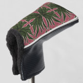Grüne Palmen Golf Headcover (3/4 Vorderseite)