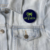 Grüne Palmenbaumumwelt Button (Beispiel)