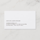 GRÜNE PALMS III Gestaltung der Visitenkarte (Rückseite)