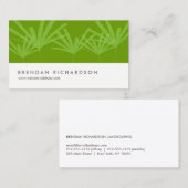 GRÜNE PALMS IV Gestaltung der Visitenkarte (Vorne/Hinten)