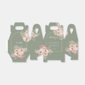 Grüne Pampas-Grasblumenhochzeit Geschenkschachtel (Ungefaltet)