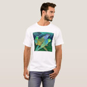 Grüne Papageien T-Shirt (Vorne ganz)