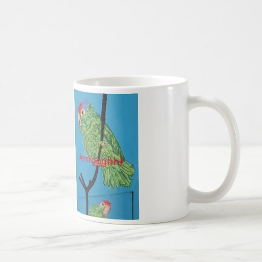 grüne Papageien-Tasse Kaffeetasse (Rechts)