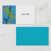 Grüne Papagekarte Visitenkarte (Vorne/Hinten)