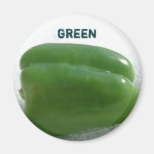Grüne Paprika Magnet (Vorne)