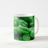 Grüne Paprikaschoten Kaffeetasse (VorderseiteRechts)