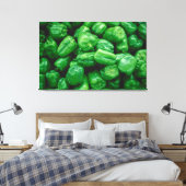 Grüne Paprikaschoten Leinwanddruck (Insitu (Schlafzimmer))