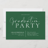 Grüne Partei für moderne Typografie Einladung (Vorderseite)