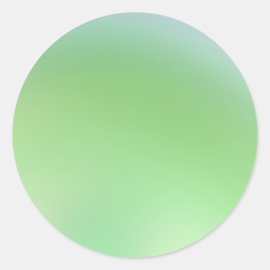 Grüne Pastel Custom Trendy Classic Round Aufkleber (Vorderseite)