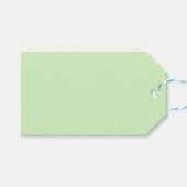 Grüne Pastel-Gift-Tags Geschenkanhänger (Vorderseite (Horizontal))