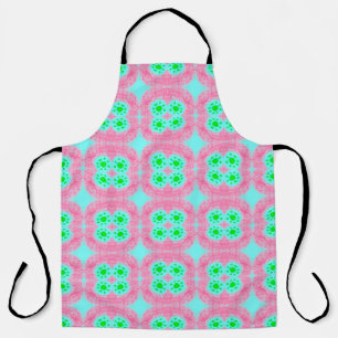 Grüne Pastellabdeckung, Stammes-Ikat-Druck. Modern Schürze