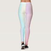 Grüne Pastelle Ombre Leggings (Rückseite)