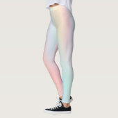 Grüne Pastelle Ombre Leggings (Links)