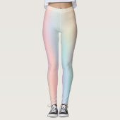 Grüne Pastelle Ombre Leggings (Vorderseite)