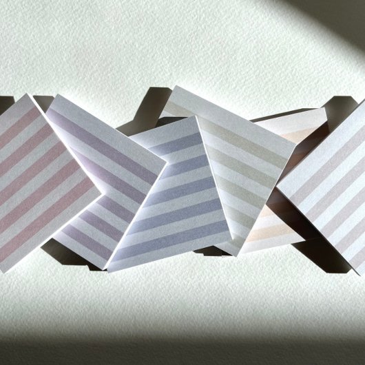 Grüne Pastellstreifen - Nachhinweise Post-it Klebezettel